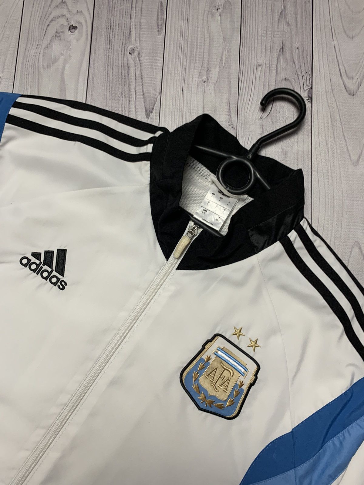 Vintage adidas Argentina soccer track jacket size L