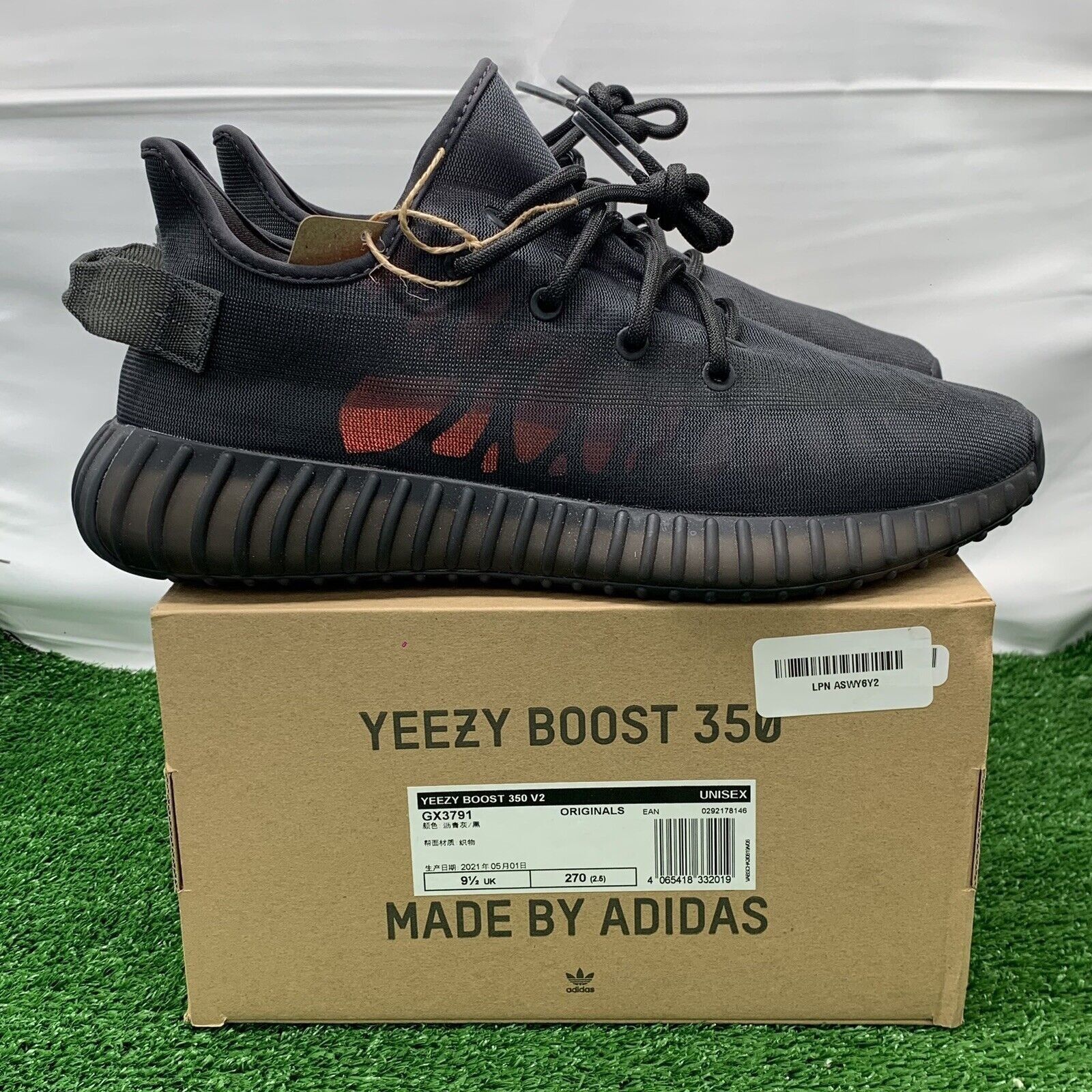 Adidas Adidas Yeezy Boost 350 V2 Mono Cinder GX3791 Size 10 OG Box ...