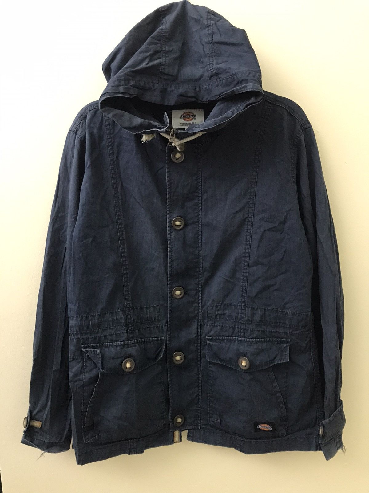 Dickies × Vintage Vintage 🔥 Dickies Distressed Light hoodie jacket Size US M / EU 48-50 / 2 - 2 Thumbnail