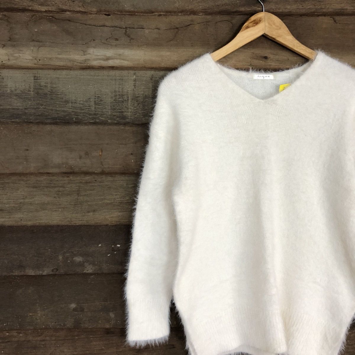 Homespun Knitwear × Japanese Brand DL Glacier White Mohair Soft Fur Shag Shaggy Knitwear #B636 Size M / US 6-8 / IT 42-44 - 7 Thumbnail