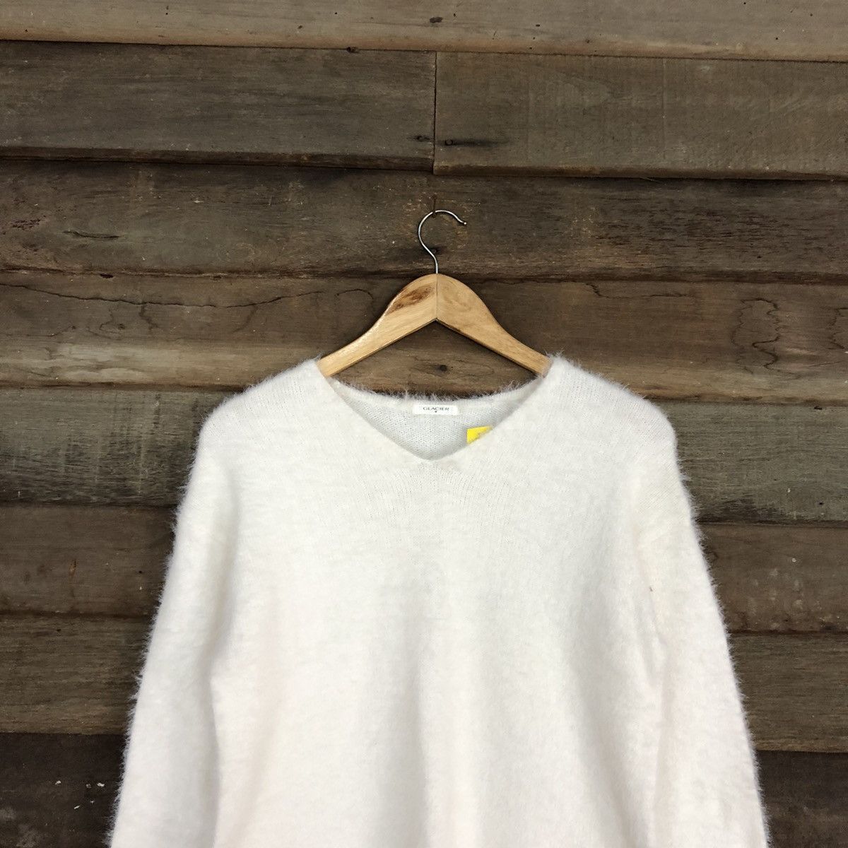 Homespun Knitwear × Japanese Brand DL Glacier White Mohair Soft Fur Shag Shaggy Knitwear #B636 Size M / US 6-8 / IT 42-44 - 9 Thumbnail