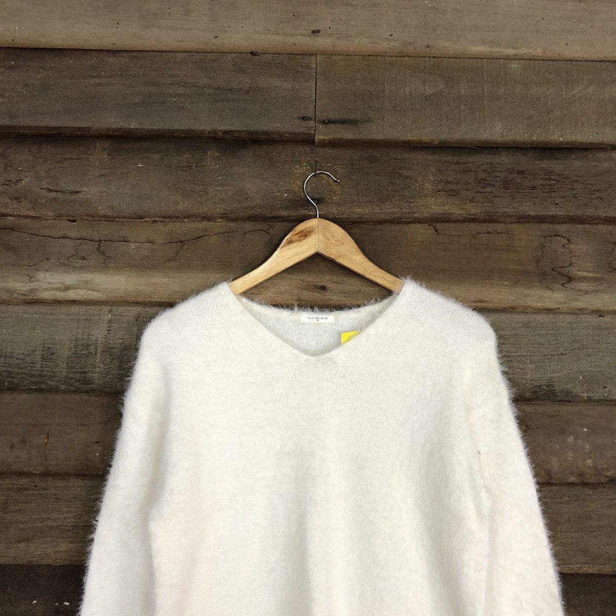 Homespun Knitwear × Japanese Brand DL Glacier White Mohair Soft Fur Shag Shaggy Knitwear #B636 Size M / US 6-8 / IT 42-44 - 2 Thumbnail