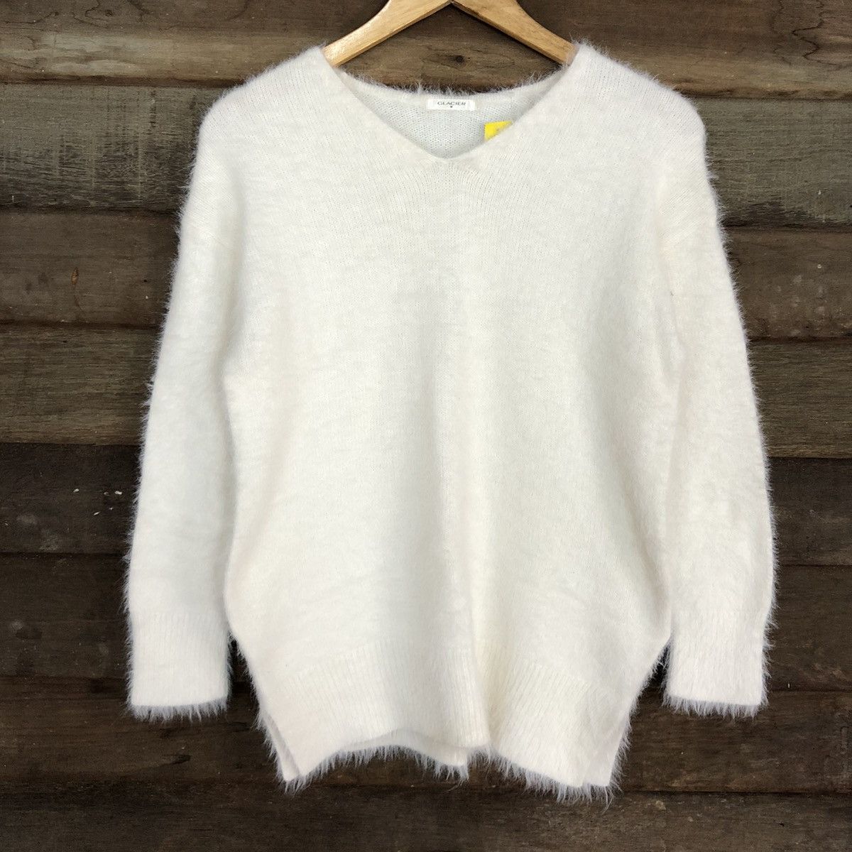Homespun Knitwear × Japanese Brand DL Glacier White Mohair Soft Fur Shag Shaggy Knitwear #B636 Size M / US 6-8 / IT 42-44 - 8 Thumbnail