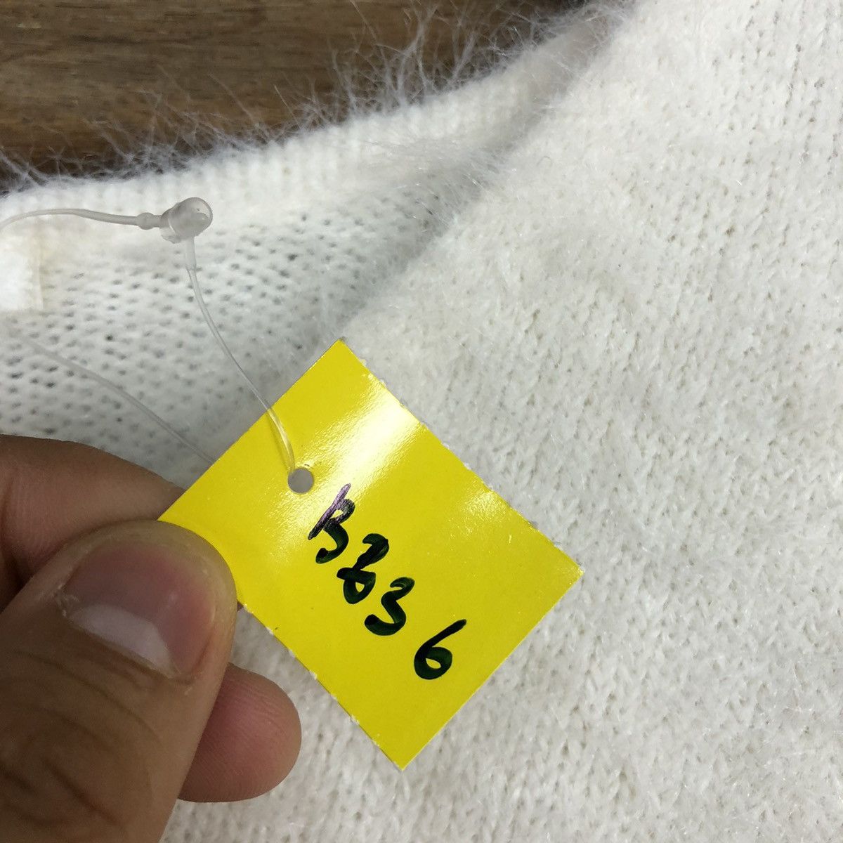 Homespun Knitwear × Japanese Brand DL Glacier White Mohair Soft Fur Shag Shaggy Knitwear #B636 Size M / US 6-8 / IT 42-44 - 10 Thumbnail