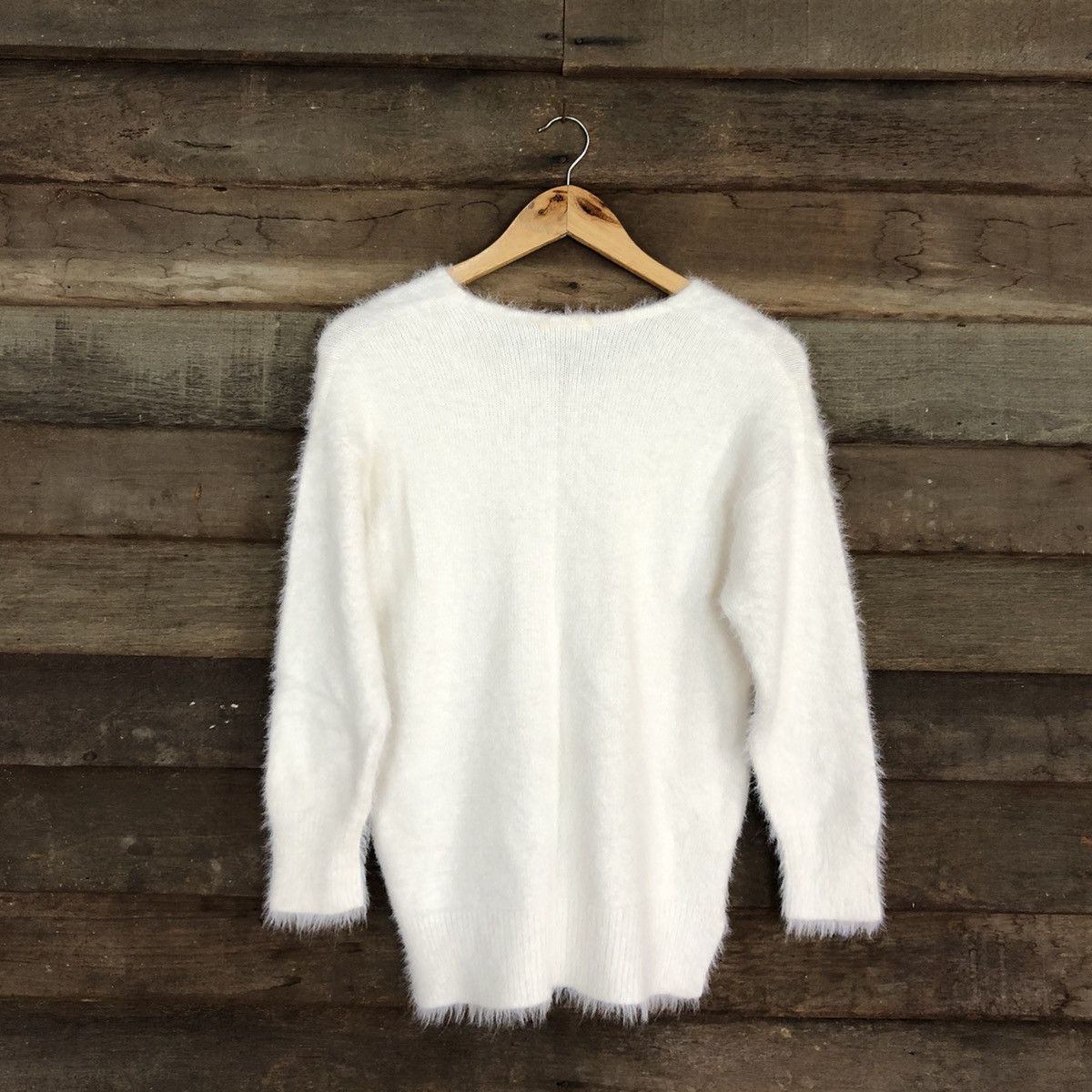 Homespun Knitwear × Japanese Brand DL Glacier White Mohair Soft Fur Shag Shaggy Knitwear #B636 Size M / US 6-8 / IT 42-44 - 12 Thumbnail