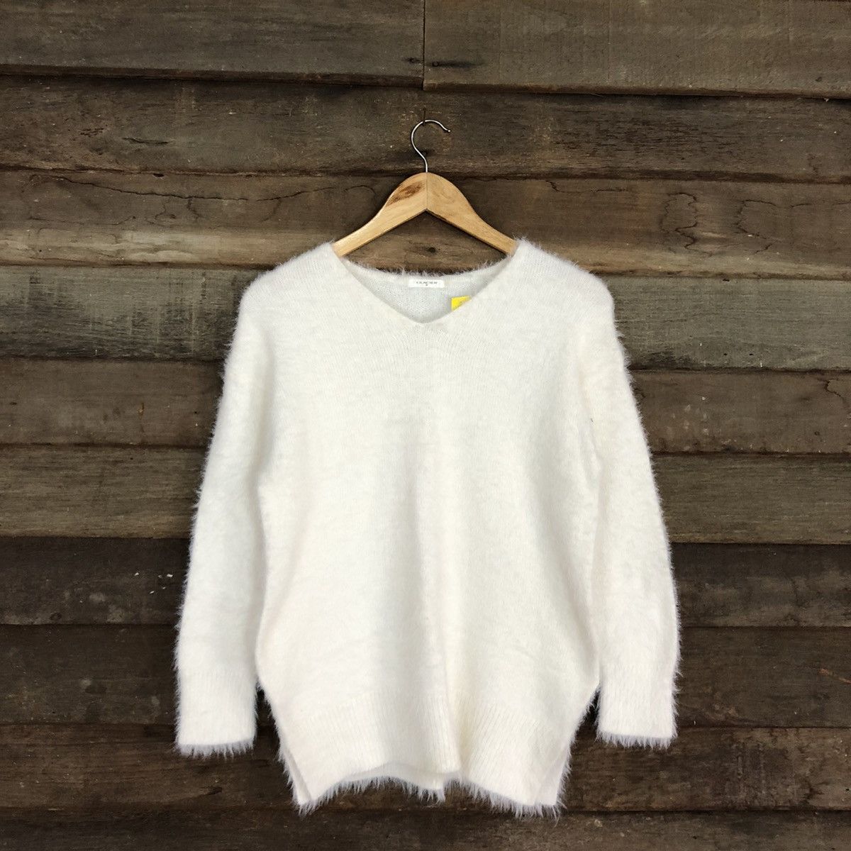 Homespun Knitwear × Japanese Brand DL Glacier White Mohair Soft Fur Shag Shaggy Knitwear #B636 Size M / US 6-8 / IT 42-44 - 3 Thumbnail