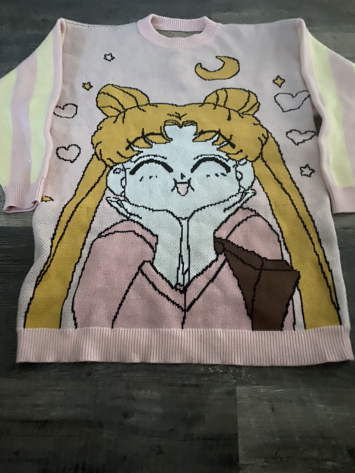 Vintage Vintage baggy sailor moon Japanese pullover sweater 1990s Size US L / EU 52-54 / 3 - 2 Thumbnail