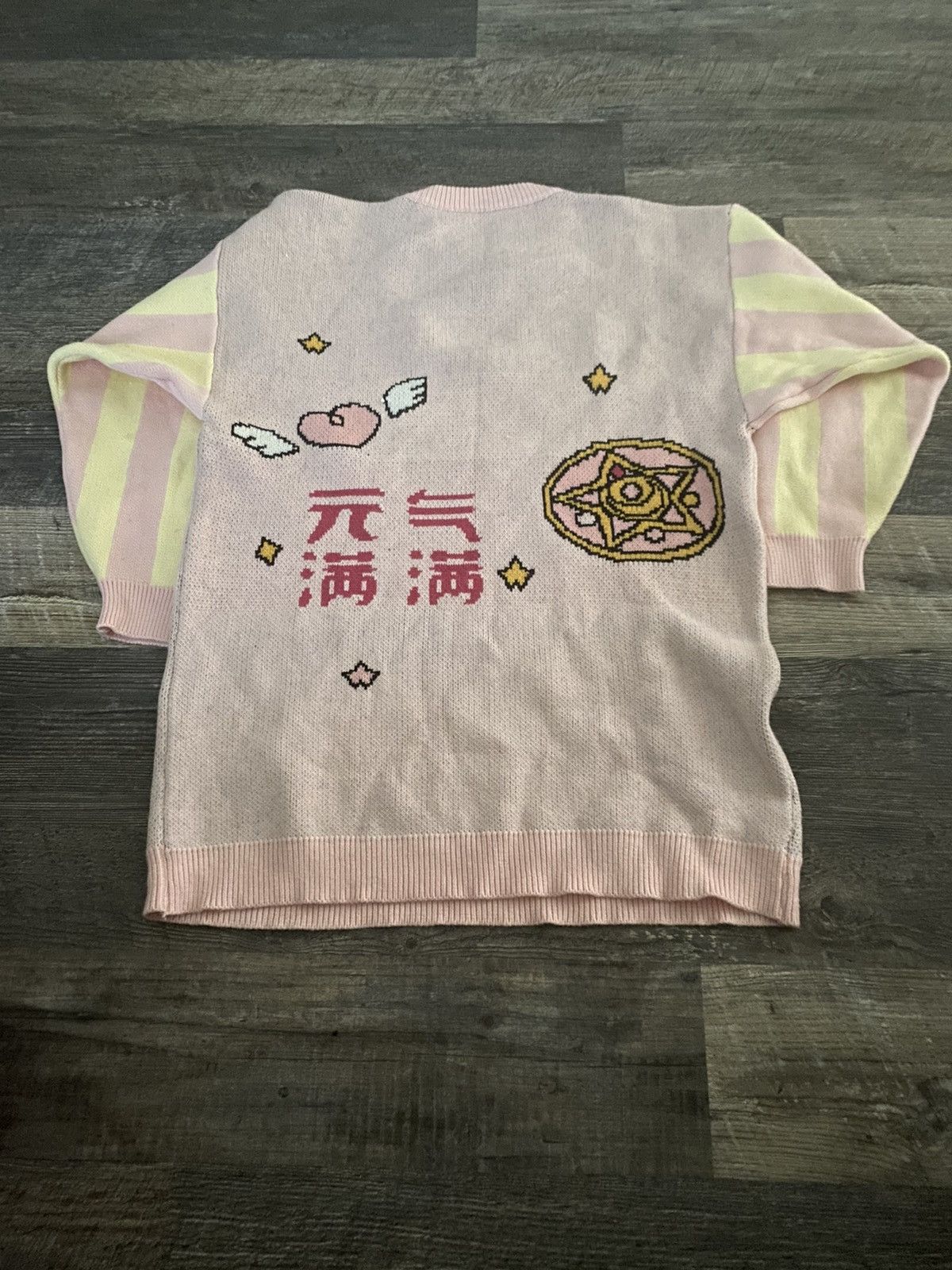 Vintage Vintage baggy sailor moon Japanese pullover sweater 1990s Size US L / EU 52-54 / 3 - 3 Thumbnail