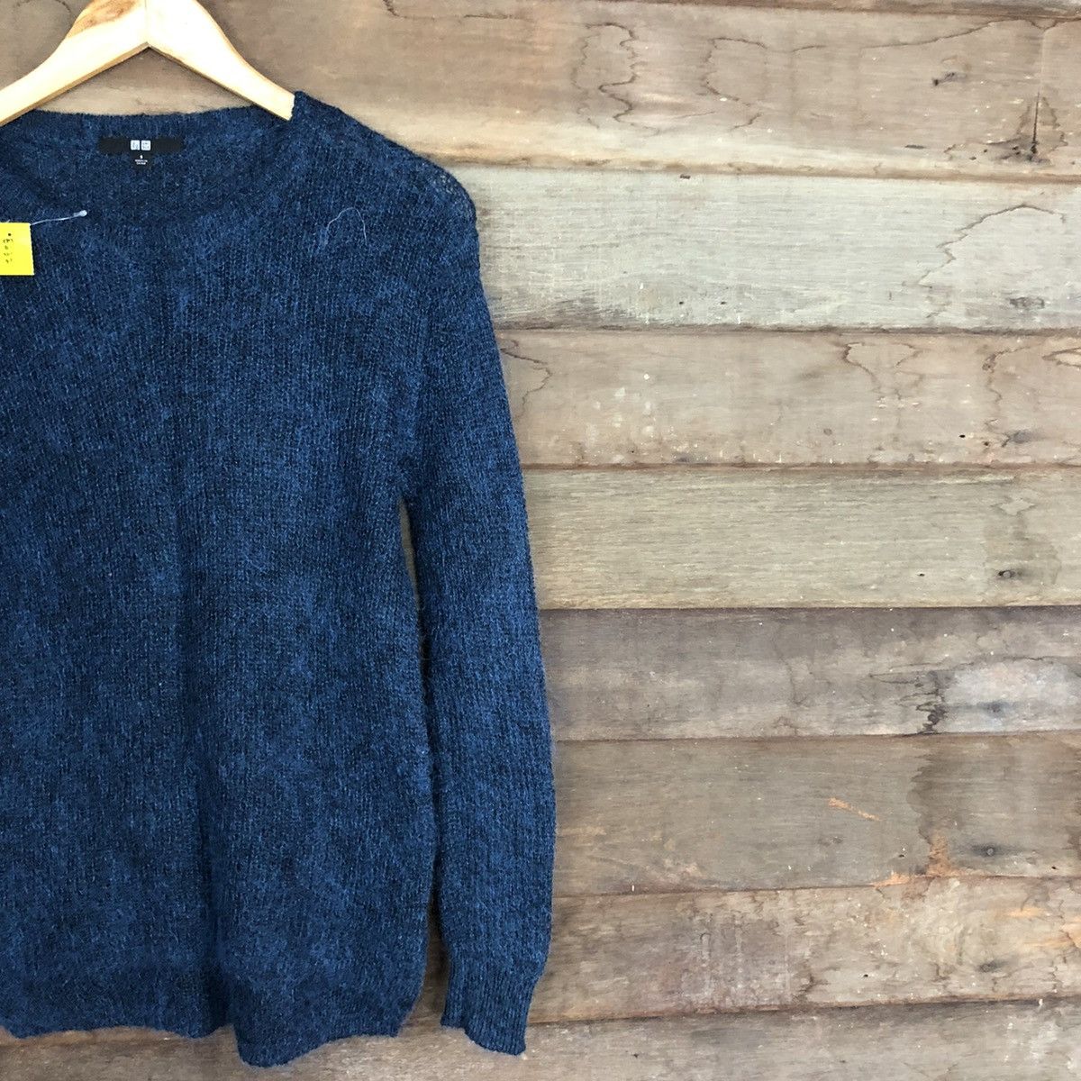 Homespun Knitwear DL Uniqlo Dark Blue Mohair Shag Shaggy Knitwear #B632 Size US S / EU 44-46 / 1 - 5 Thumbnail