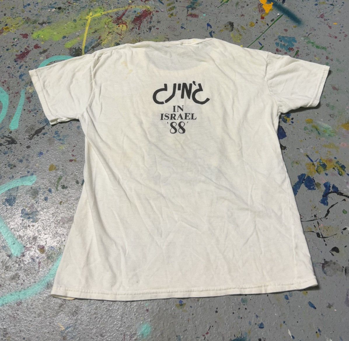 Band Tees × Vintage Vintage distressed Ziggy Marley 1988 Israel tour T-shirt Size US L / EU 52-54 / 3 - 3 Thumbnail