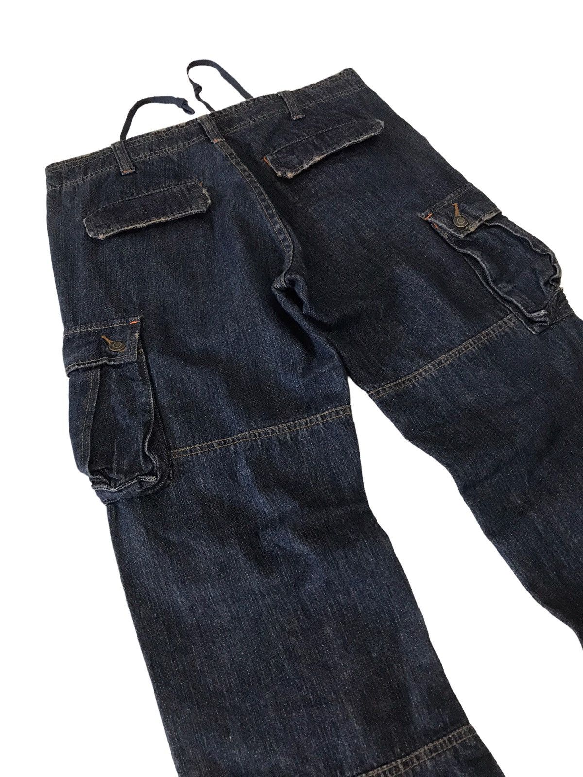 Japanese Brand Ankle Zipper💥Jungle Storm Multi Pocket Cargo Denim Bondage Size US 32 / EU 48 - 16 Thumbnail