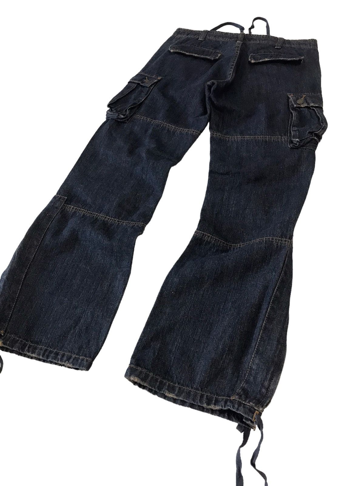 Japanese Brand Ankle Zipper💥Jungle Storm Multi Pocket Cargo Denim Bondage Size US 32 / EU 48 - 15 Thumbnail