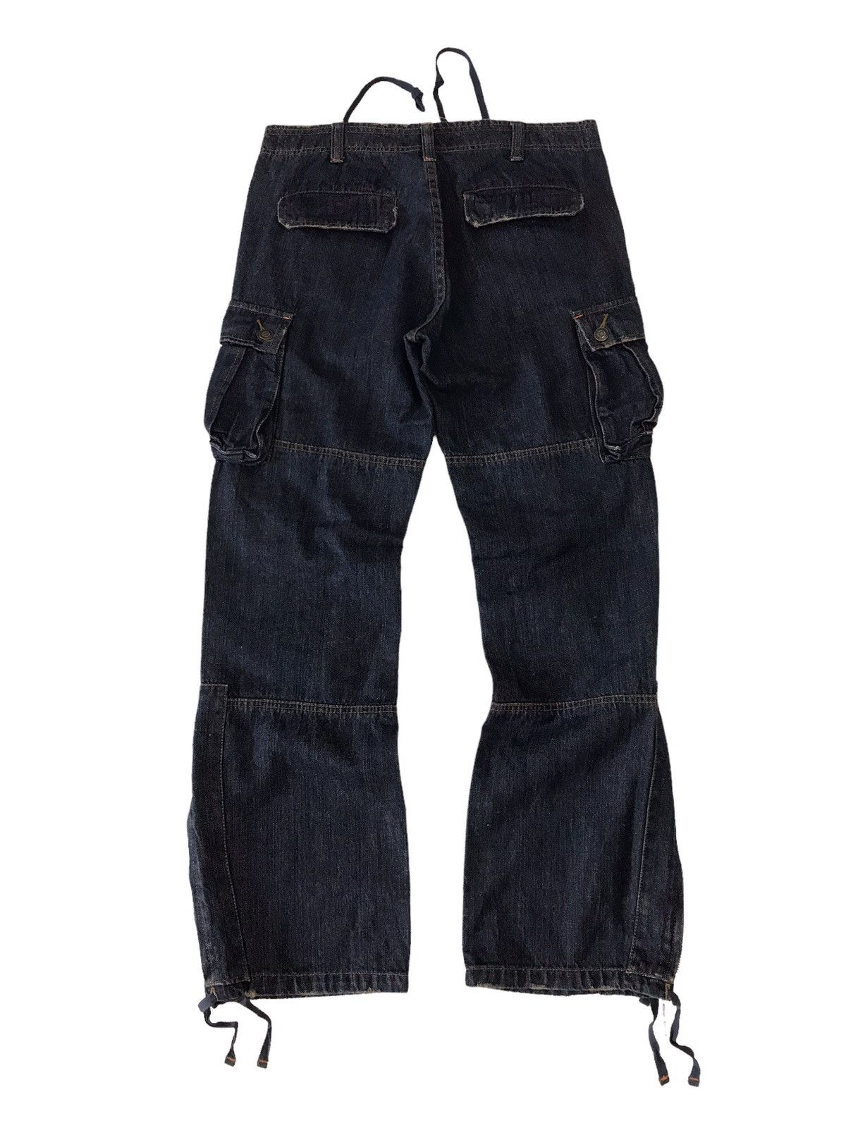 Japanese Brand Ankle Zipper💥Jungle Storm Multi Pocket Cargo Denim Bondage Size US 32 / EU 48 - 14 Thumbnail