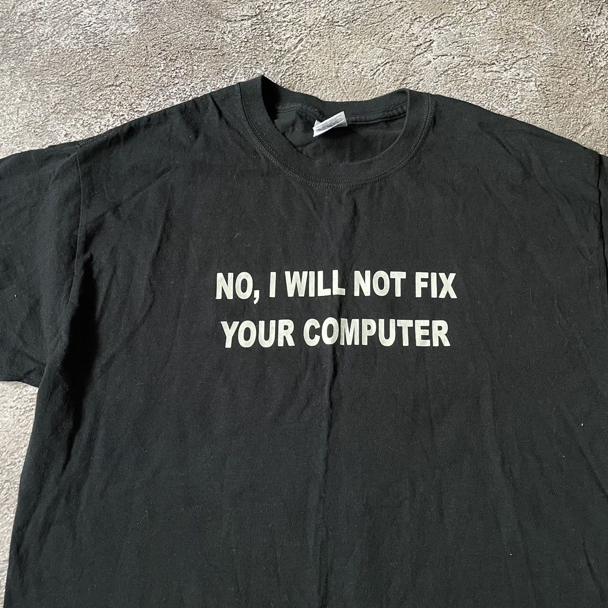 Vintage Vintage Y2K ADULT WILL SAVE FIX COMPUTER BuyTee XL Size US XL / EU 56 / 4 - 5 Thumbnail