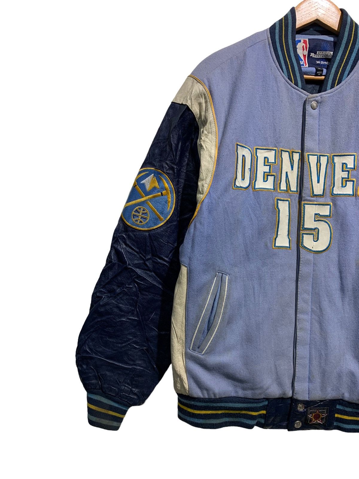 Jeff Hamilton × NBA 🔥JEFF HAMILTON DENVER NUGGETS NBA VARSITY JACKET Size US M / EU 48-50 / 2 - 2 Thumbnail