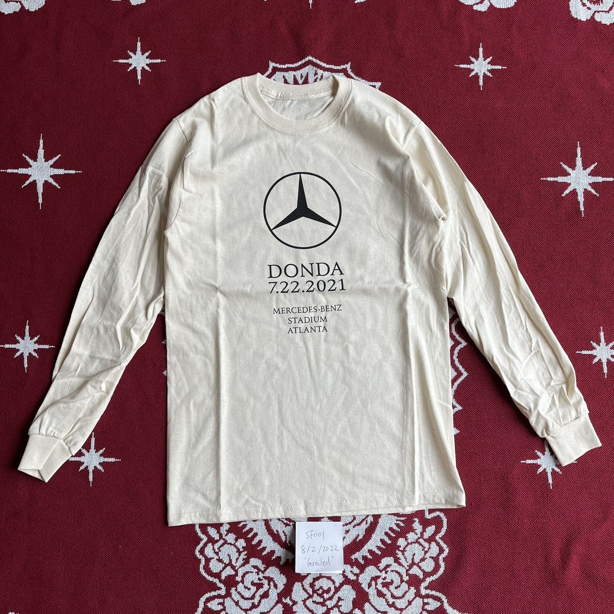 Tシャツ・カットソー Kanye West DONDA Atlanta Listening Event L/S T-shirt White DONDA Atlanta Listening Event Kanye West L/S T-Shirt (DOND