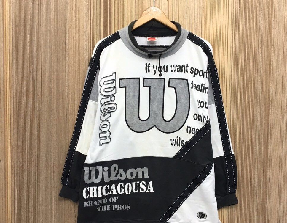 Sports Specialties × Vintage × Wilson Wilson Turtle Neck Sweatshirt Size US L / EU 52-54 / 3 - 4 Thumbnail