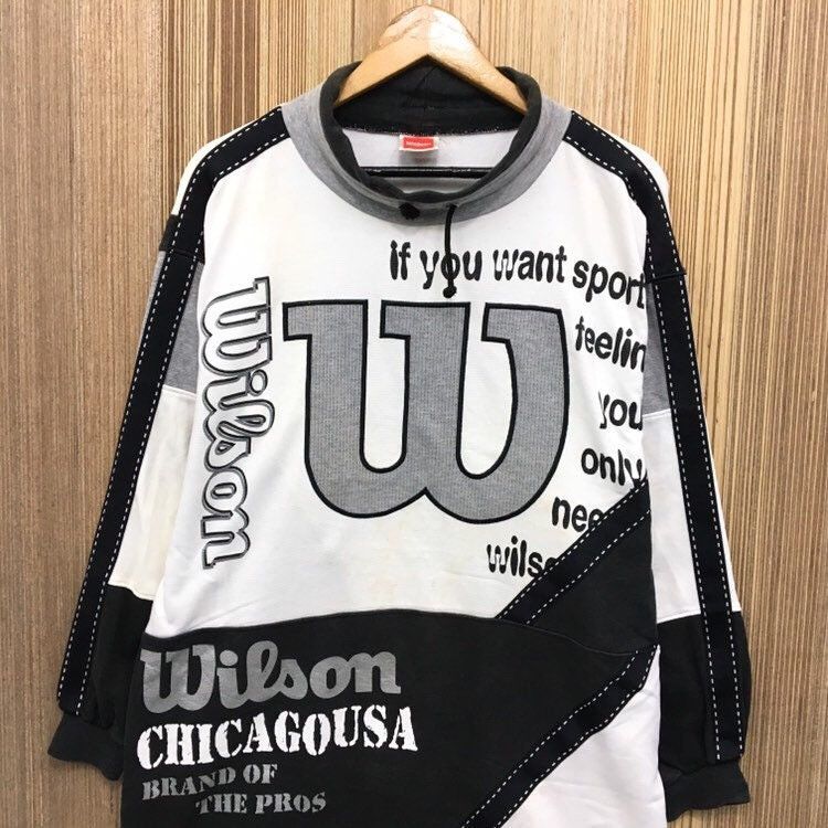 Sports Specialties × Vintage × Wilson Wilson Turtle Neck Sweatshirt Size US L / EU 52-54 / 3 - 5 Thumbnail