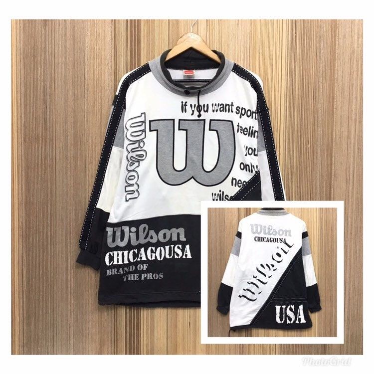 Sports Specialties × Vintage × Wilson Wilson Turtle Neck Sweatshirt Size US L / EU 52-54 / 3 - 1 Thumbnail
