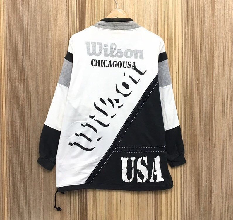 Sports Specialties × Vintage × Wilson Wilson Turtle Neck Sweatshirt Size US L / EU 52-54 / 3 - 3 Thumbnail