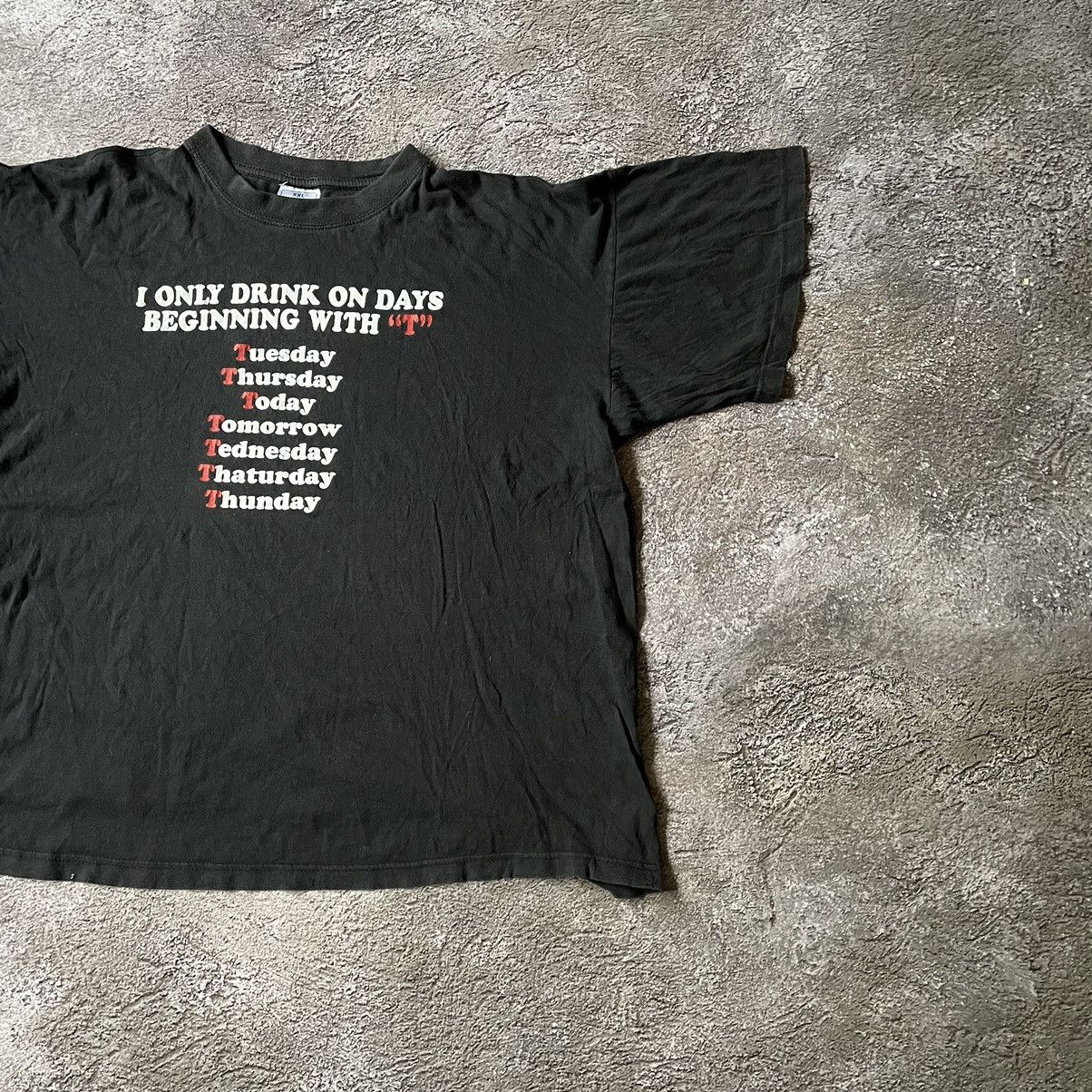 Vintage Vintage Y2K Graphic Tee Faded Black Humor Oversized Skate L Size US L / EU 52-54 / 3 - 2 Thumbnail