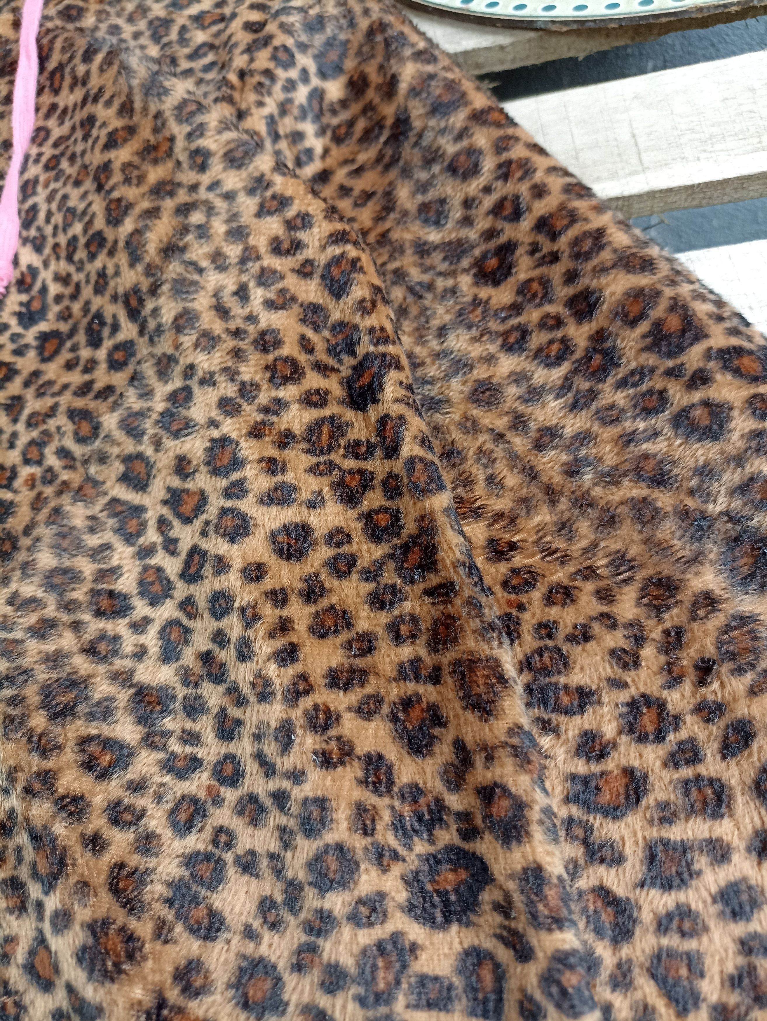 Japanese Brand Leopard Fleece Hoodie Size L / US 10 / IT 46 - 3 Thumbnail