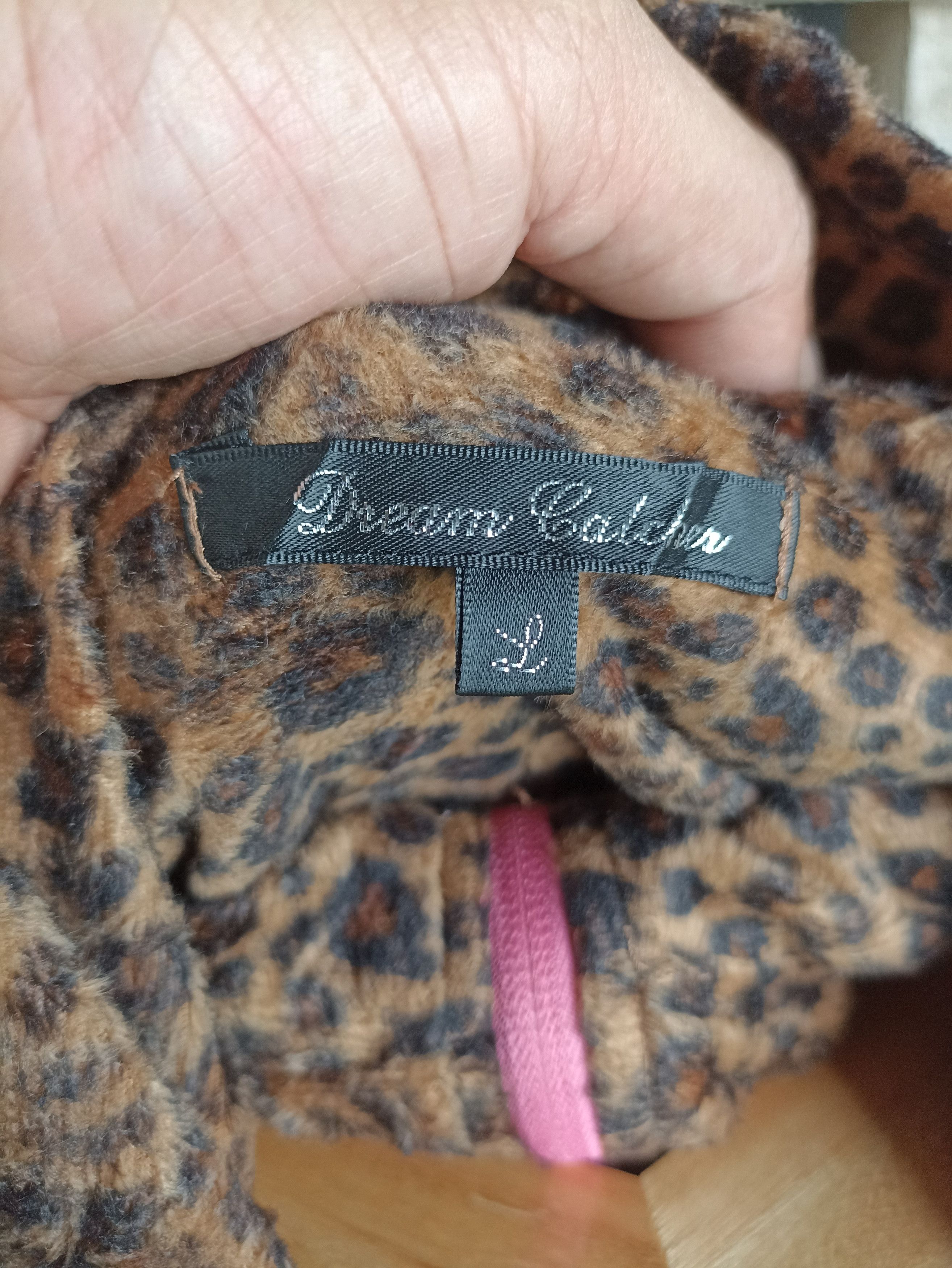 Japanese Brand Leopard Fleece Hoodie Size L / US 10 / IT 46 - 4 Thumbnail