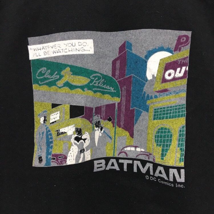 DC Comics × Vintage Vintage 90s Discus Athletic Batman Sweatshirt Size US M / EU 48-50 / 2 - 6 Thumbnail