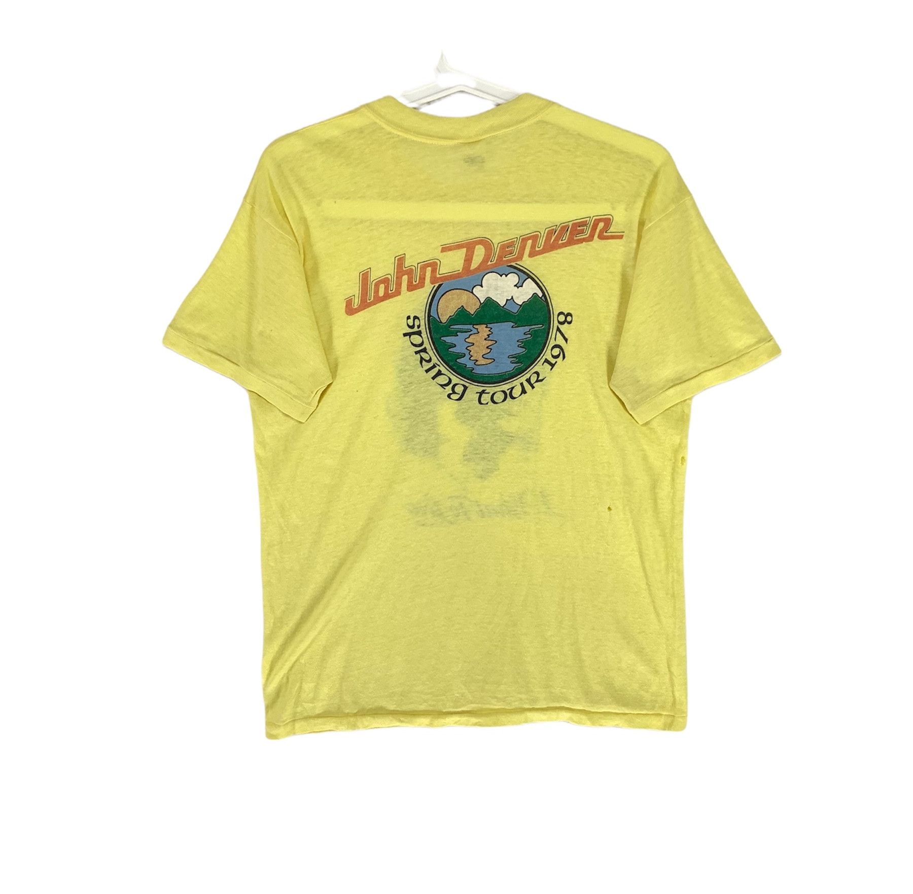 Band Tees × Vintage John Denver i want to live Spring Tour 70s vtg paperthin tee Size US M / EU 48-50 / 2 - 2 Thumbnail