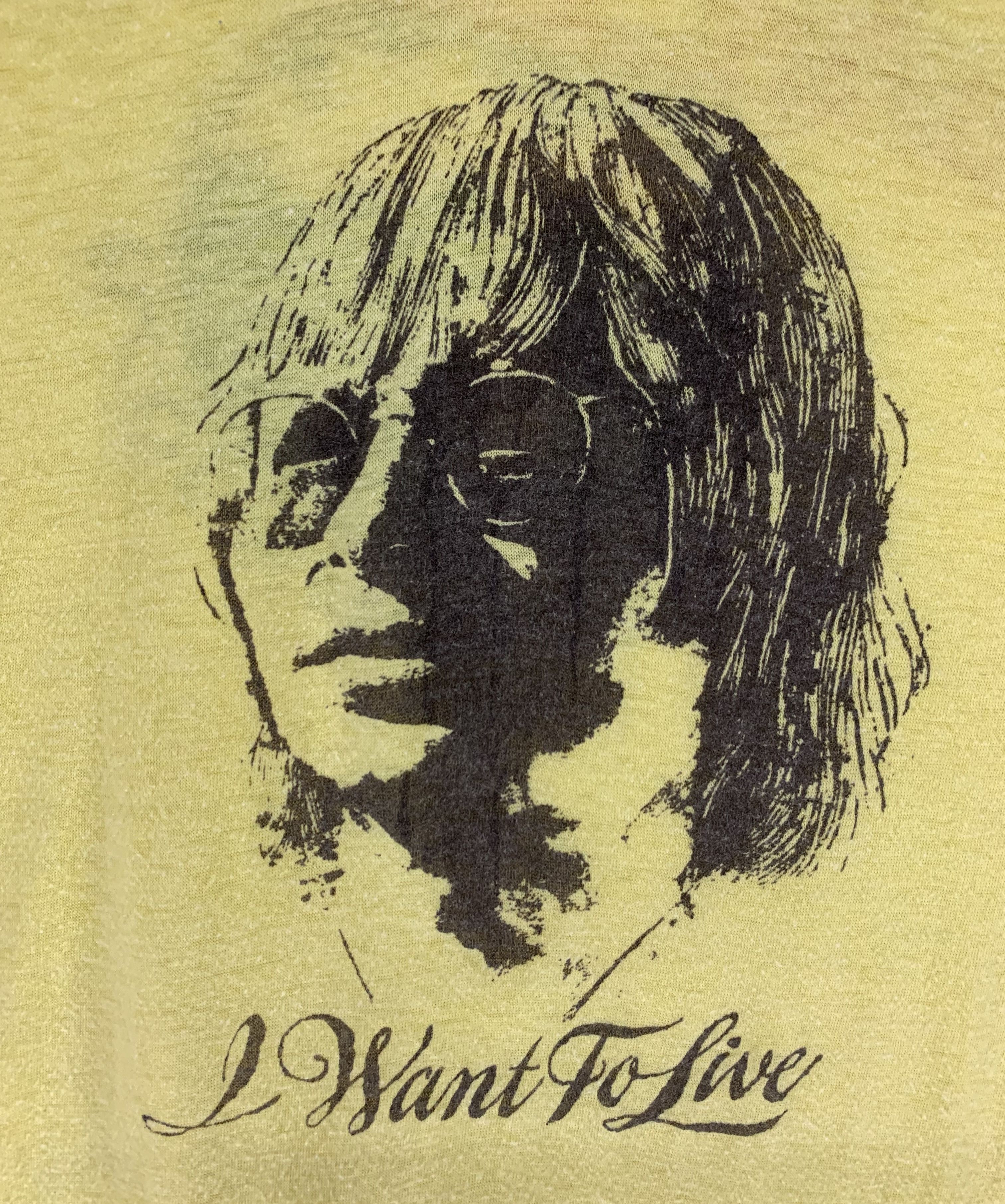 Band Tees × Vintage John Denver i want to live Spring Tour 70s vtg paperthin tee Size US M / EU 48-50 / 2 - 3 Thumbnail