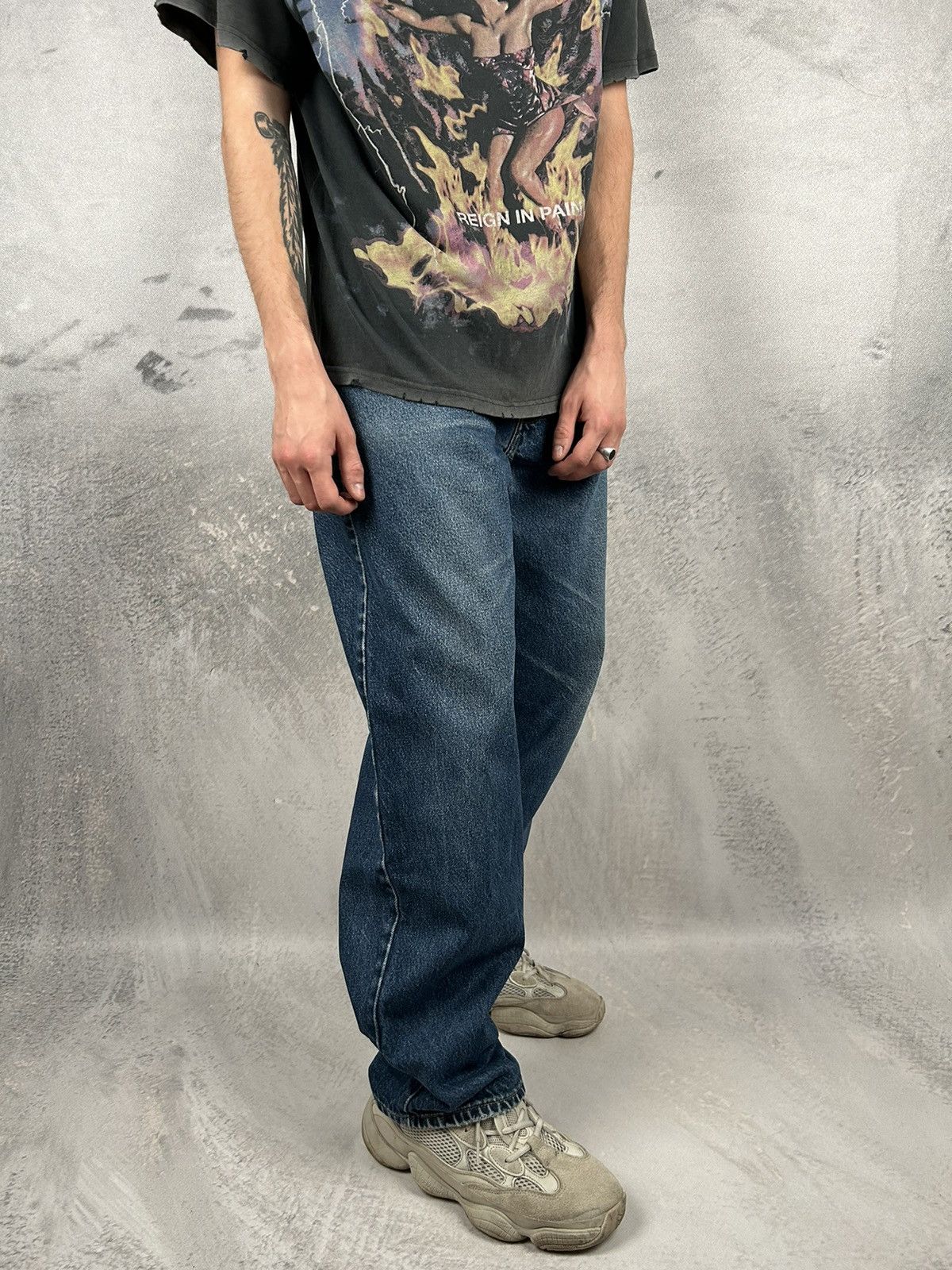 Levi's Vintage Levi’s 550 Made in USA 90s Washed Denim Pants Rare Size US 40 / EU 56 - 3 Thumbnail