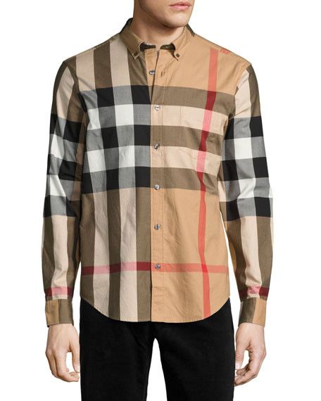 Burberry Checkered Button Down Shirt | Grailed