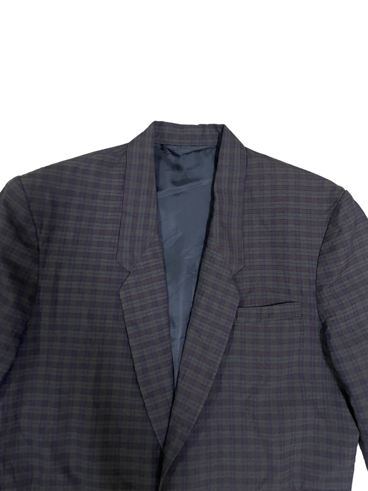 Japanese Brand Japanese Brand Street Casual Plaid Sport Coat Size US L / EU 52-54 / 3 - 3 Thumbnail