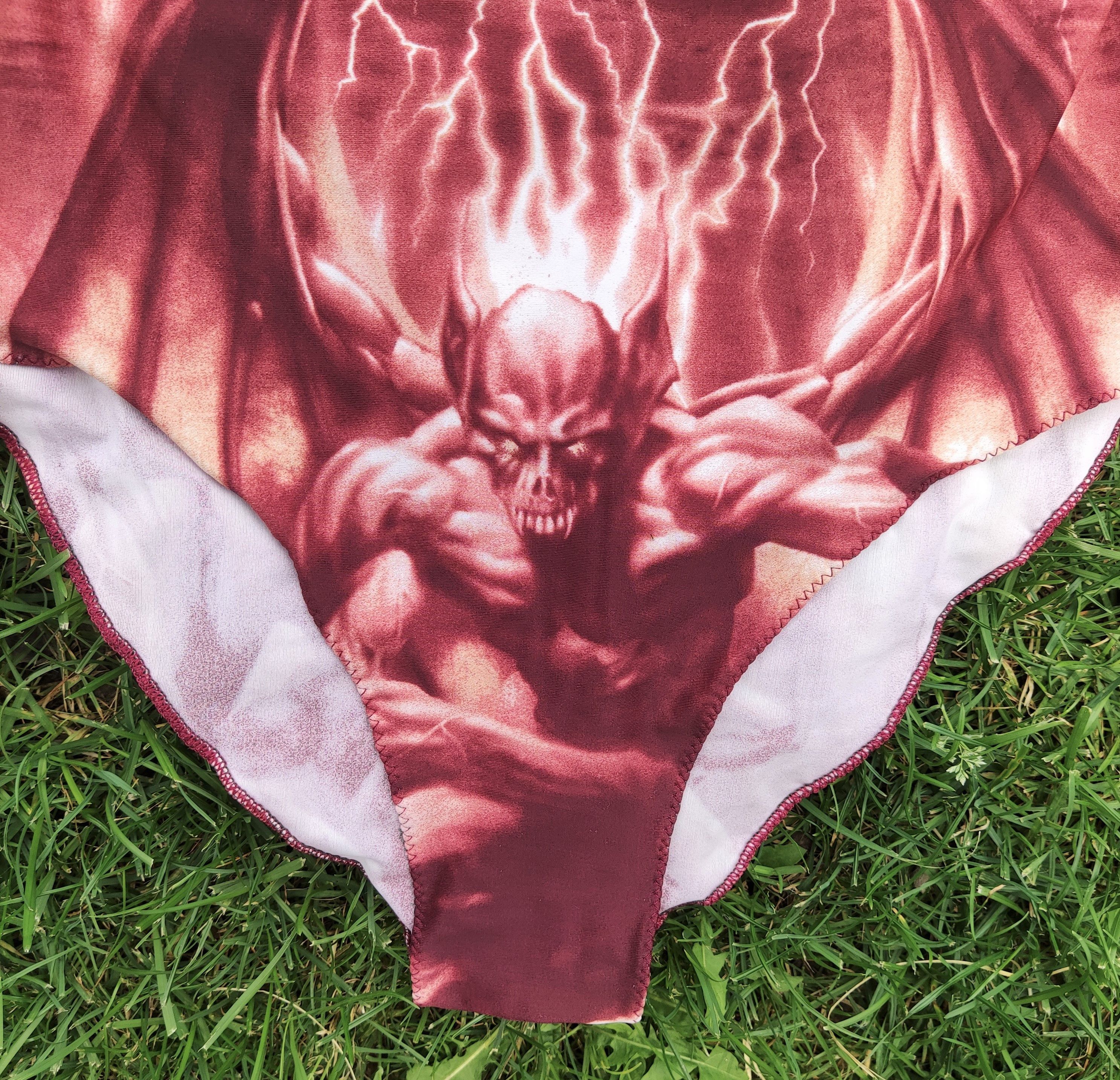 Jean Paul Gaultier Jean Paul Gaultier Satan Devil Hell 2001 Swimsuit Top Bikini Size L / US 10 / IT 46 - 2 Thumbnail