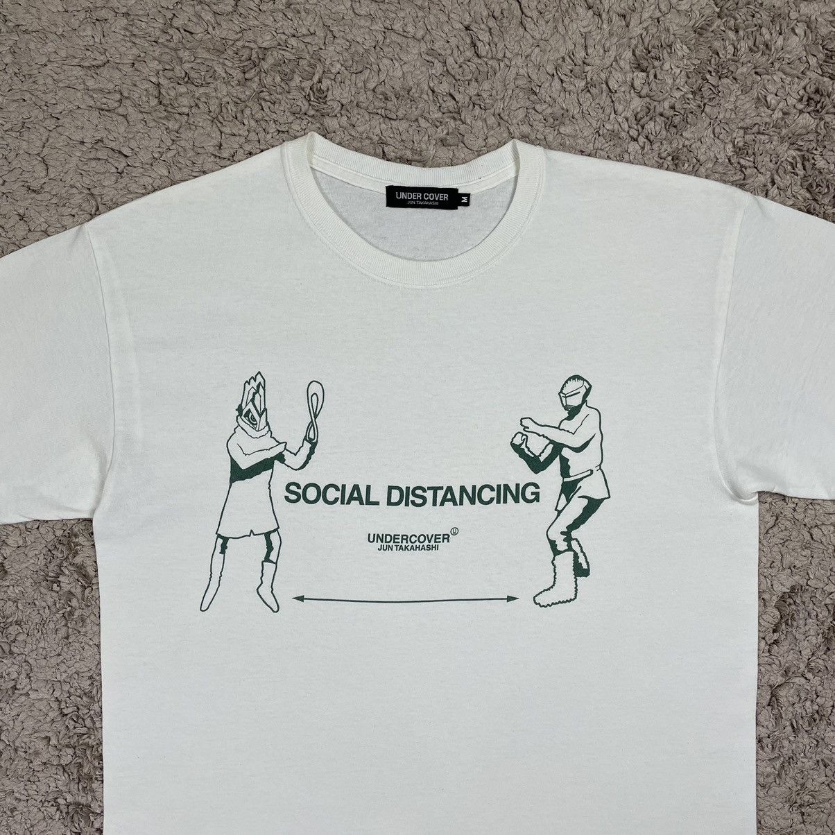 Japanese Brand Vintage Undercover Jun Takahashi Social Distance T-shirt Size US M / EU 48-50 / 2 - 5 Thumbnail