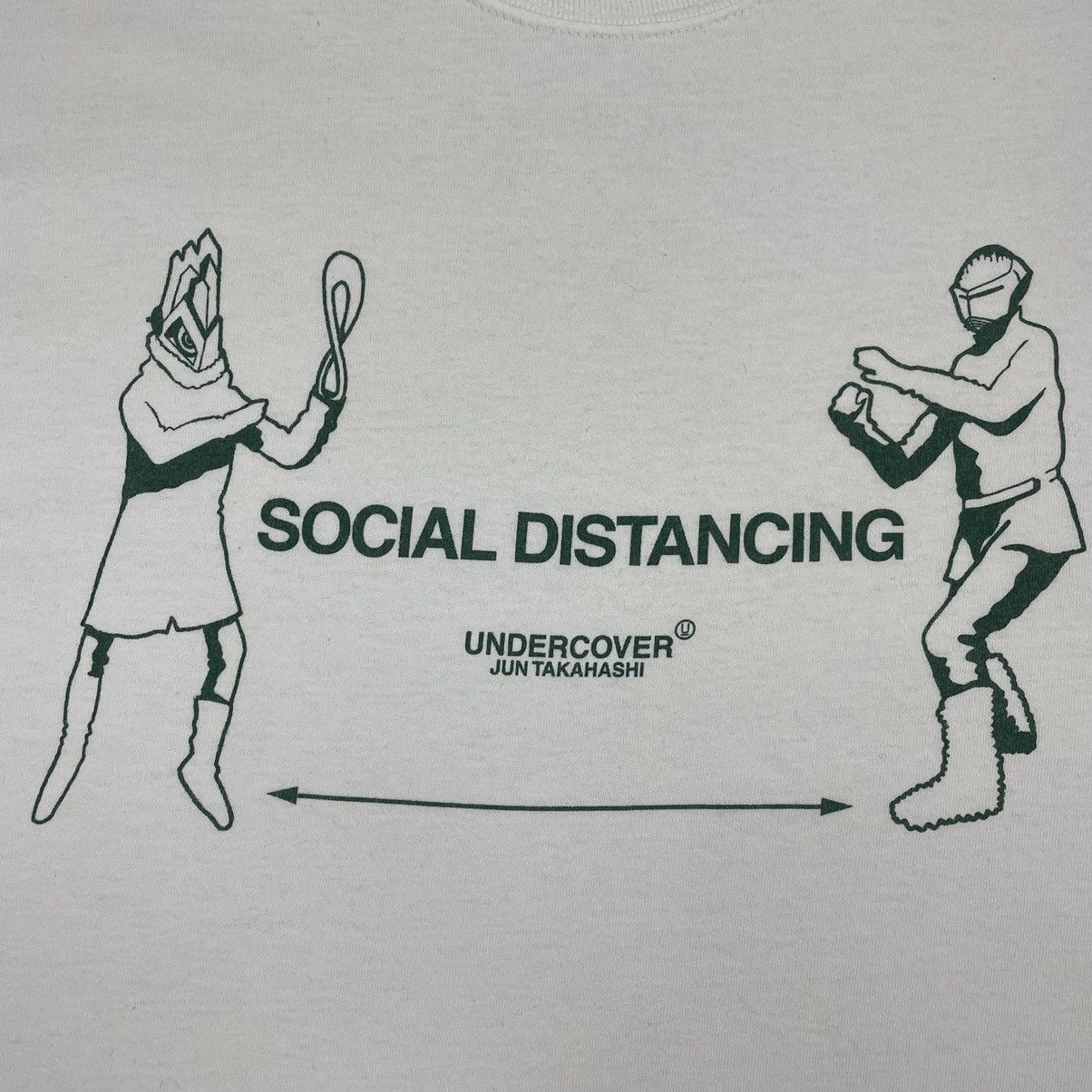 Japanese Brand Vintage Undercover Jun Takahashi Social Distance T-shirt Size US M / EU 48-50 / 2 - 6 Thumbnail