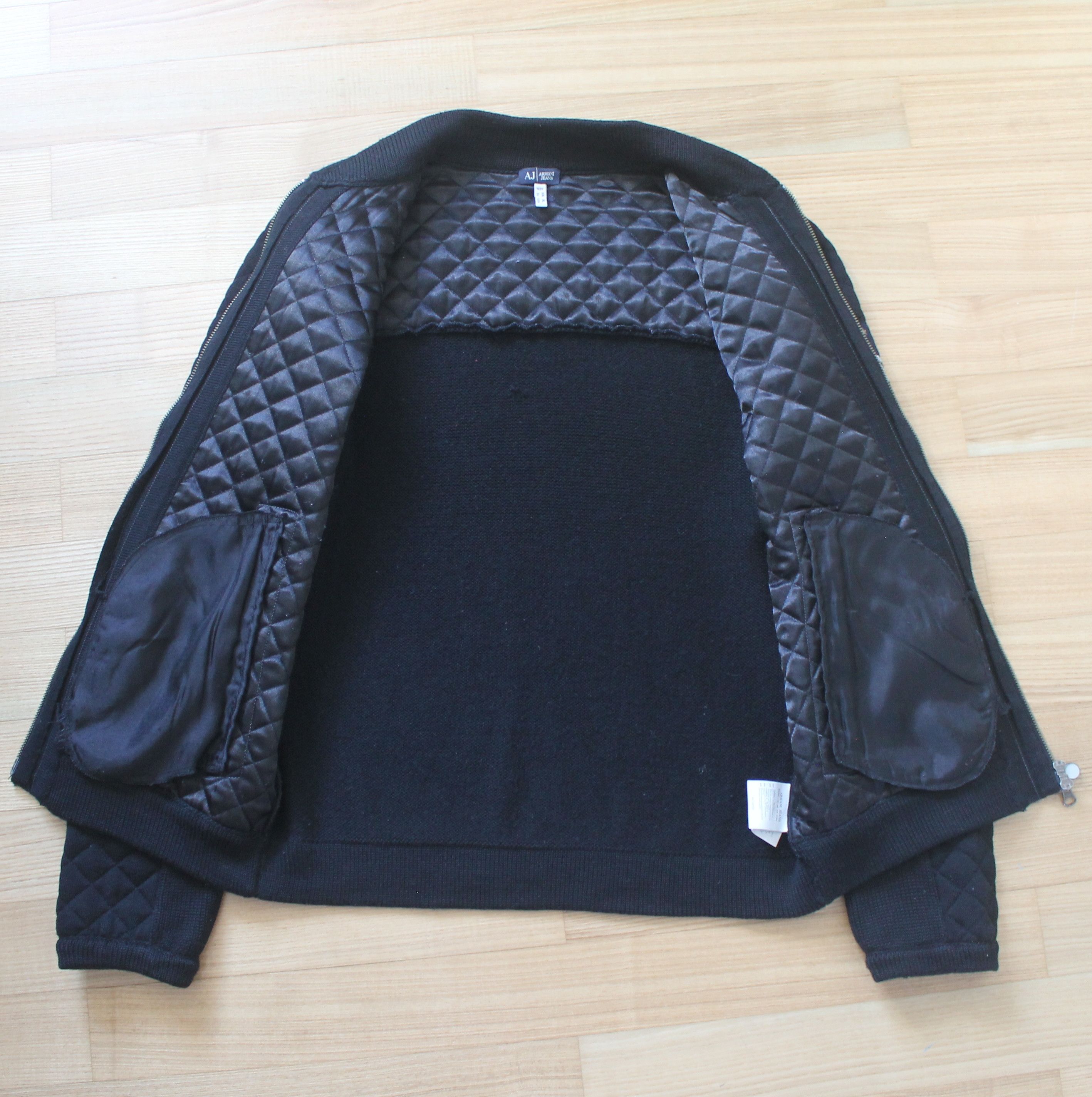 Armani Armani Jeans Wool Bomber Jacket Size US XL / EU 56 / 4 - 7 Thumbnail