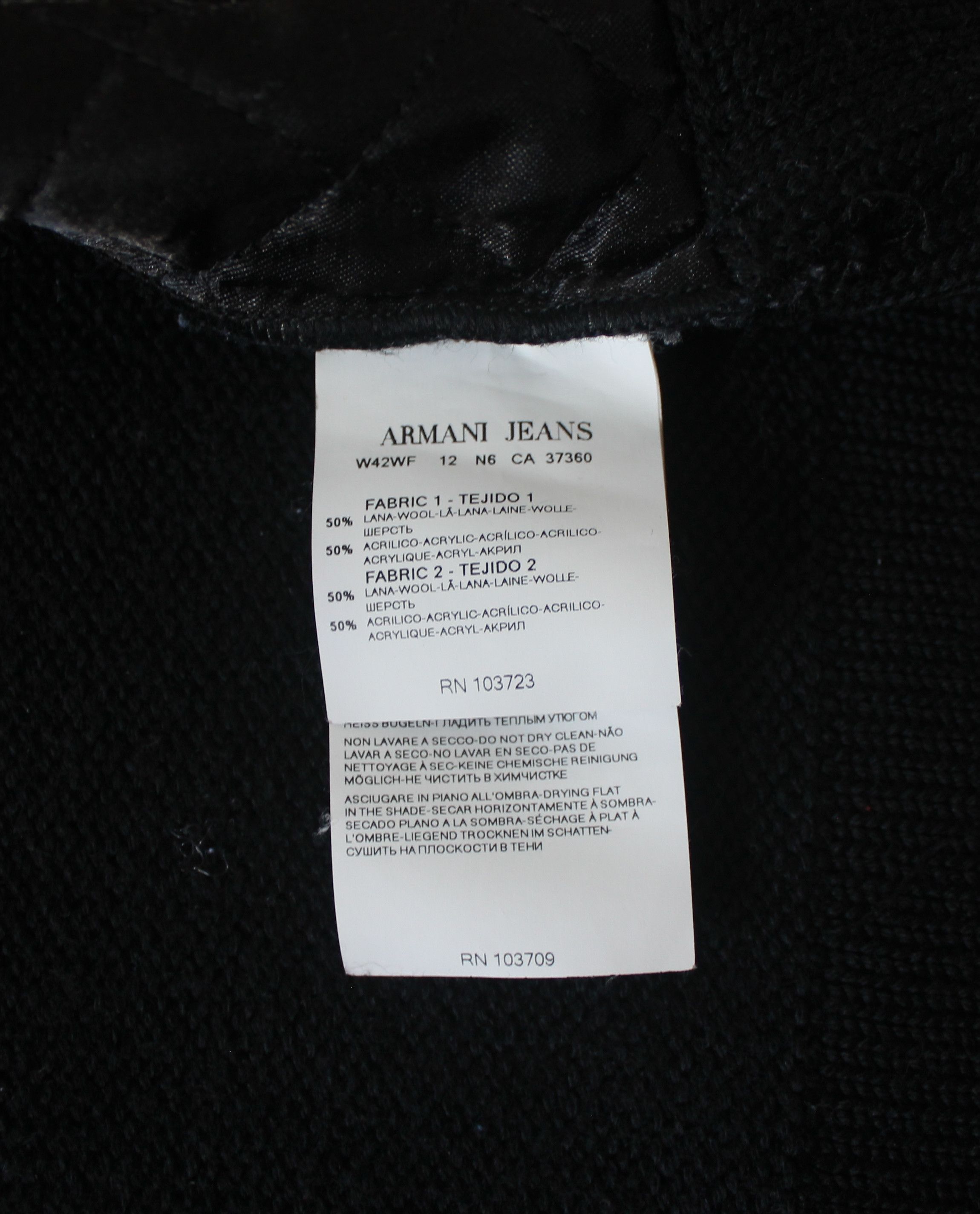 Armani Armani Jeans Wool Bomber Jacket Size US XL / EU 56 / 4 - 9 Thumbnail