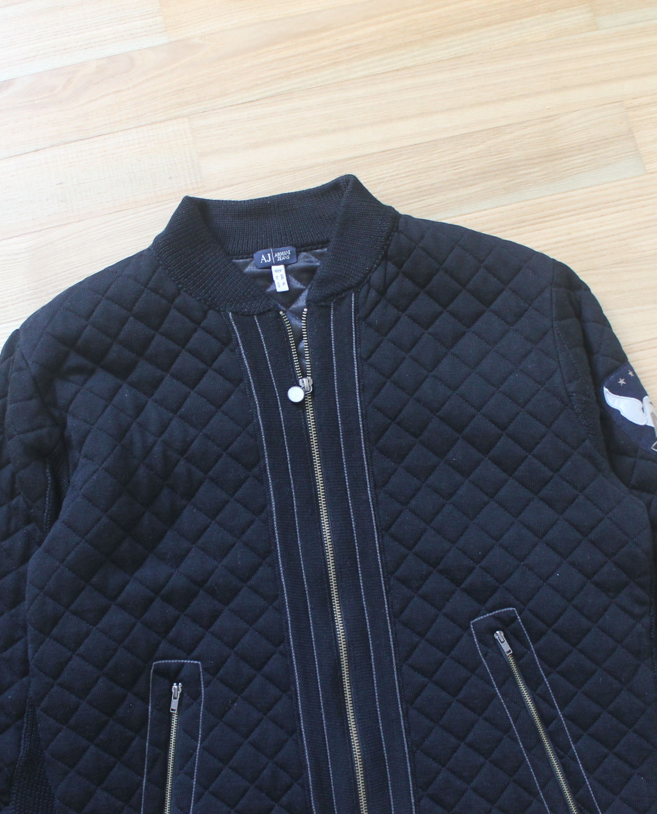 Armani Armani Jeans Wool Bomber Jacket Size US XL / EU 56 / 4 - 6 Thumbnail