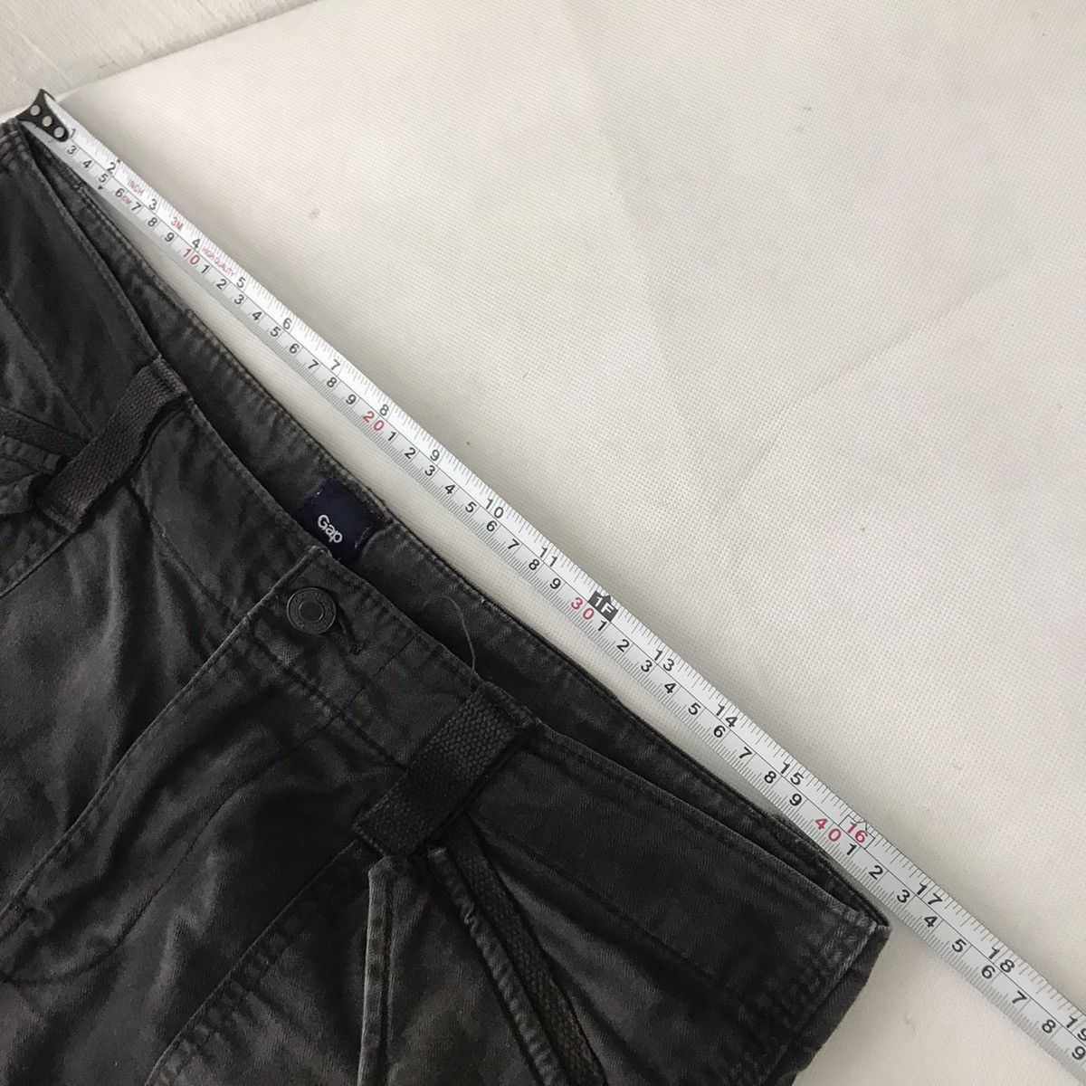 Beauty Beast × Gap Gap Tactical Cargo Black faded Spray style Double knees pant Size US 34 / EU 50 - 9 Thumbnail