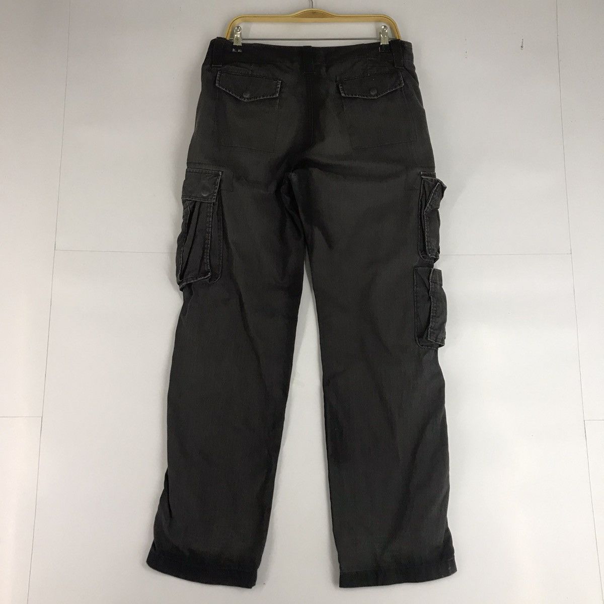Beauty Beast × Gap Gap Tactical Cargo Black faded Spray style Double knees pant Size US 34 / EU 50 - 6 Thumbnail