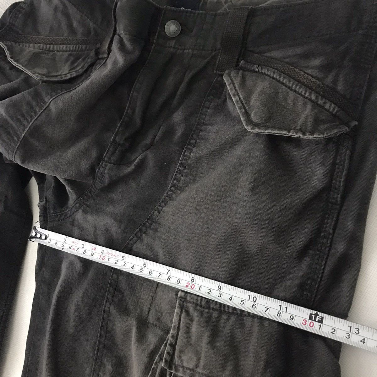 Beauty Beast × Gap Gap Tactical Cargo Black faded Spray style Double knees pant Size US 34 / EU 50 - 11 Thumbnail