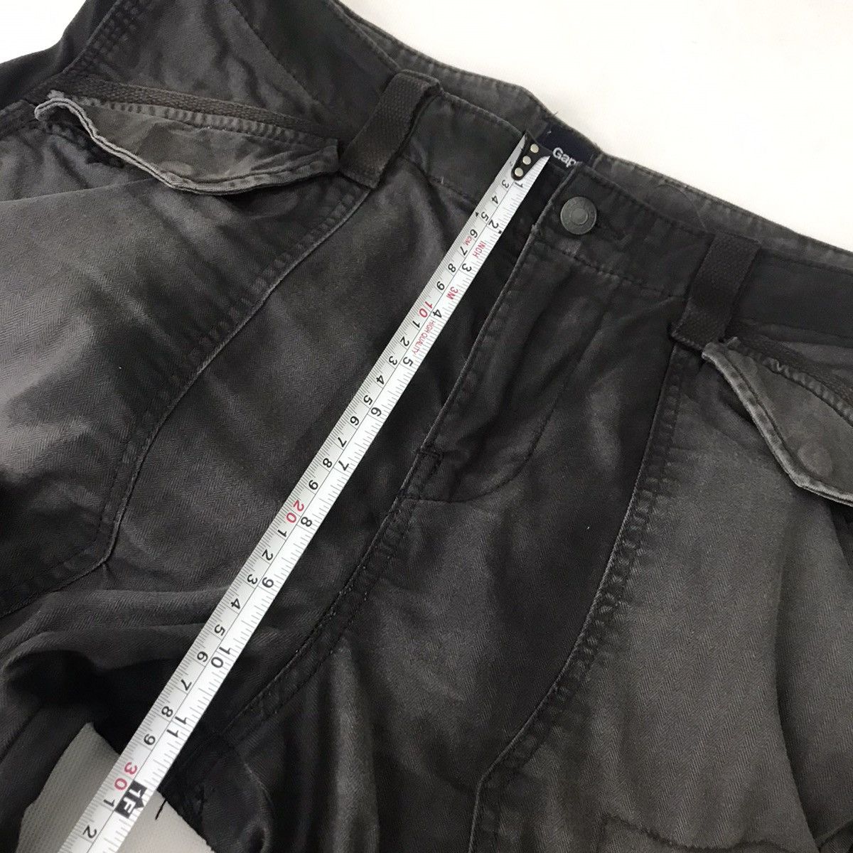 Beauty Beast × Gap Gap Tactical Cargo Black faded Spray style Double knees pant Size US 34 / EU 50 - 10 Thumbnail