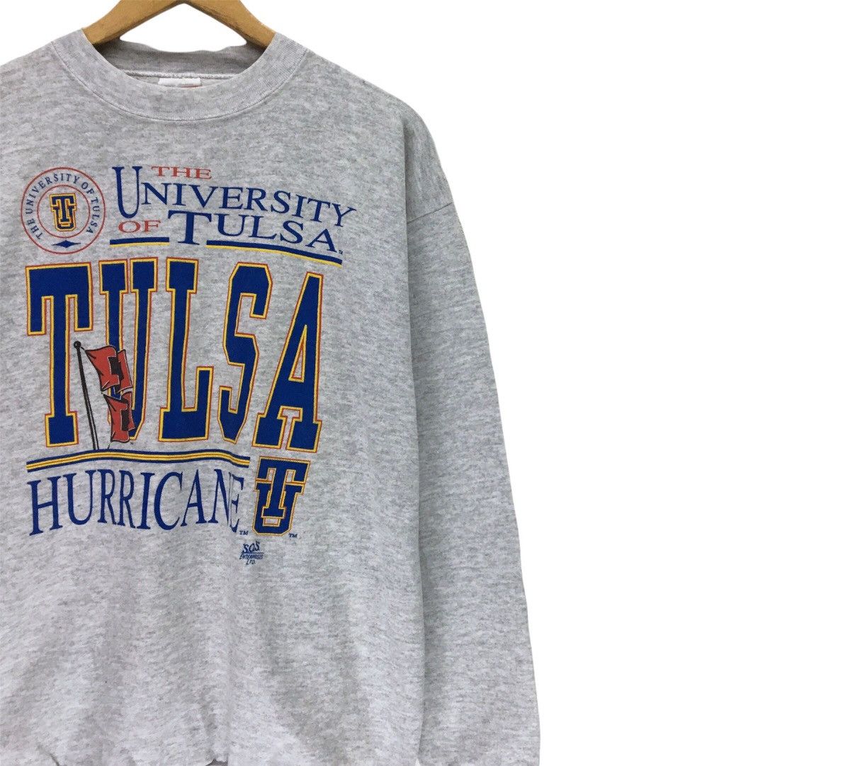 Tultex Vintage 90s UNIVERSITY OF TULSA Sweatshirts Size US M / EU 48-50 / 2 - 4 Thumbnail