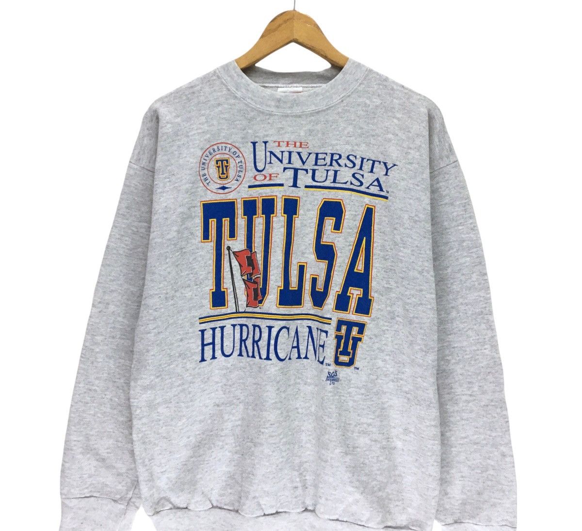 Tultex Vintage 90s UNIVERSITY OF TULSA Sweatshirts Size US M / EU 48-50 / 2 - 3 Thumbnail