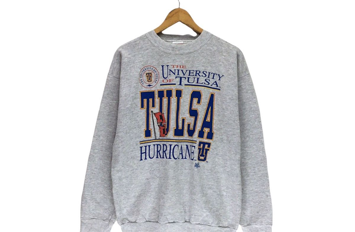 Tultex Vintage 90s UNIVERSITY OF TULSA Sweatshirts Size US M / EU 48-50 / 2 - 2 Thumbnail