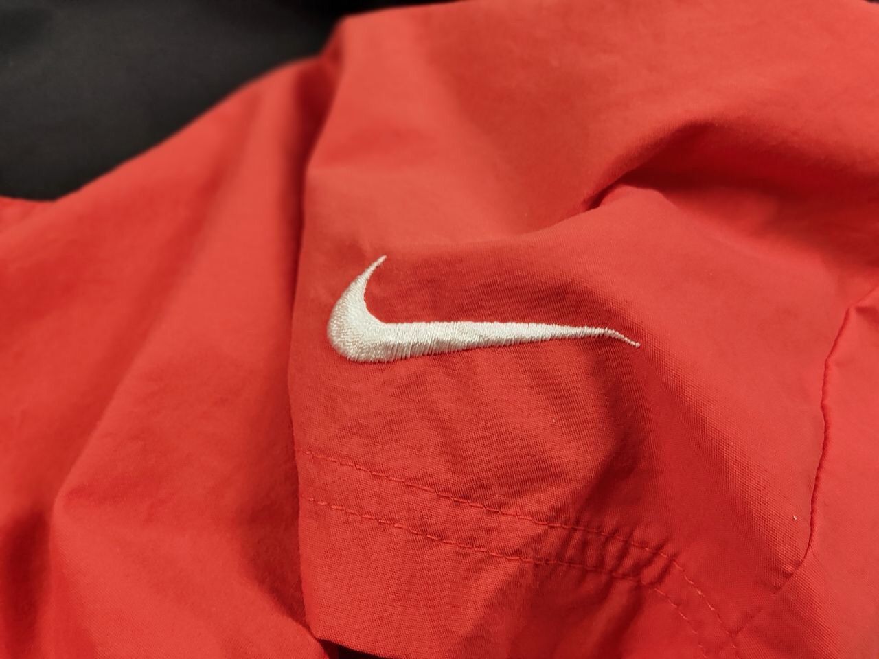 Nike Vintage 90's Nike Big Swoosh Logo Nylon Red Light Shorts Size US 34 / EU 50 - 12 Thumbnail