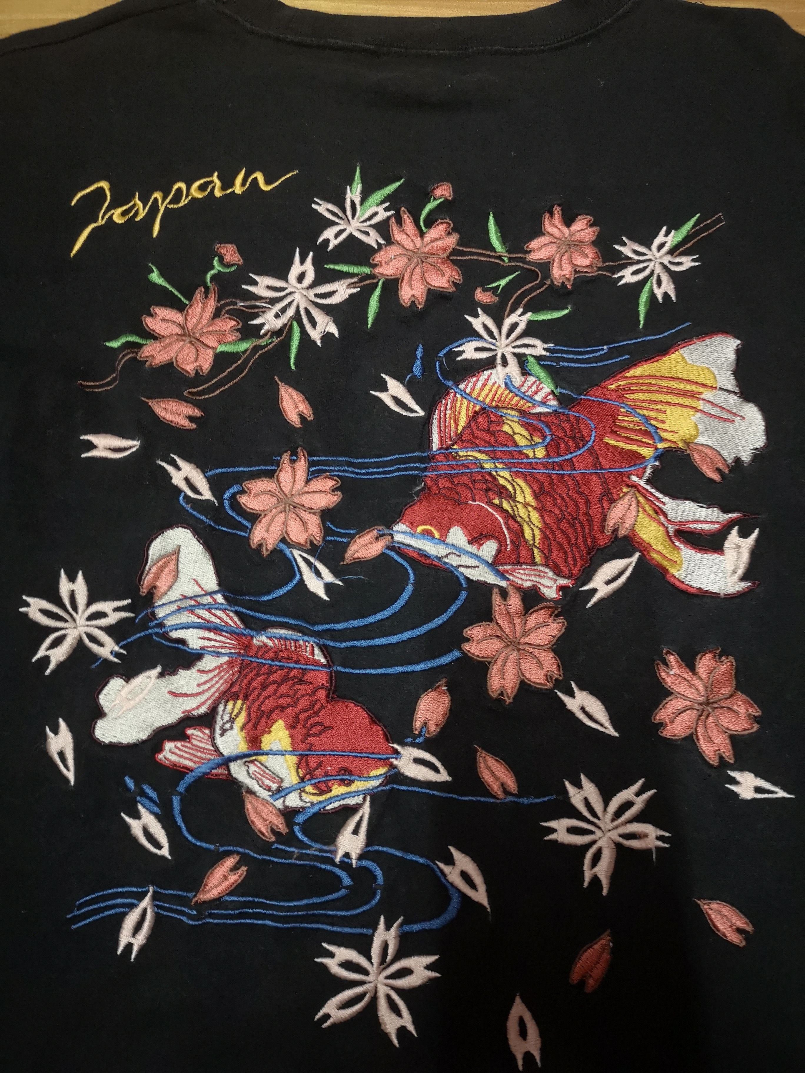 Japanese Brand Long sleeve Sukajan Koi fish embroidery Size US M / EU 48-50 / 2 - 6 Thumbnail