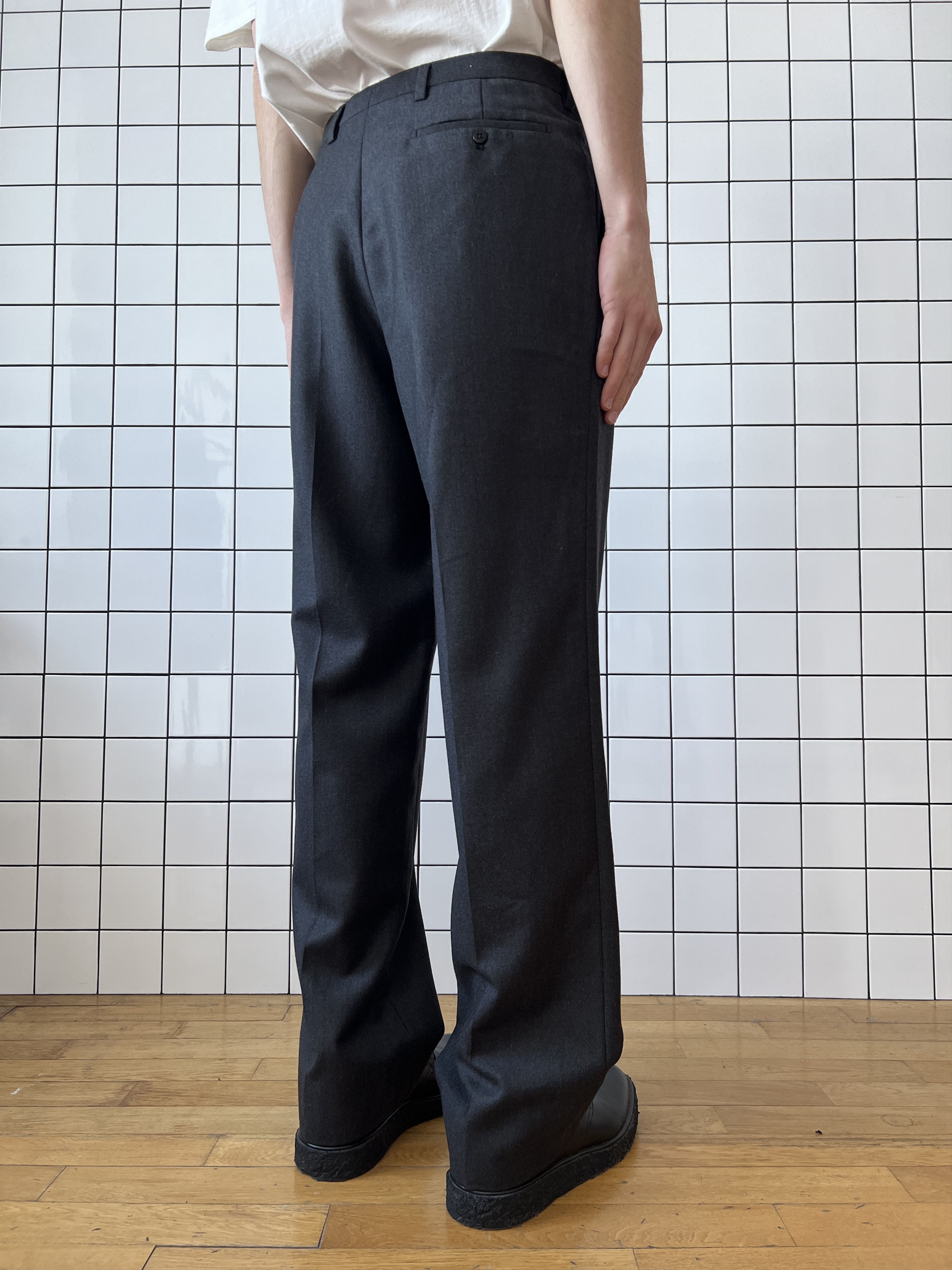 Burberry BURBERRY Pants Suit Trousers Wool Gray A8048 Size US 36 / EU 52 - 5 Thumbnail