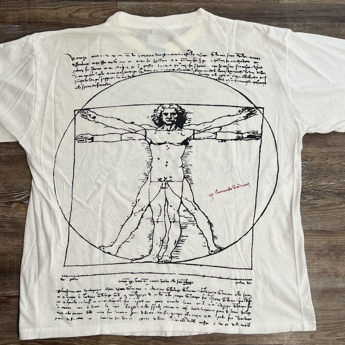 90’s Leonardo Da Vinci The Vitruvian Man Italia AOP Art Tee